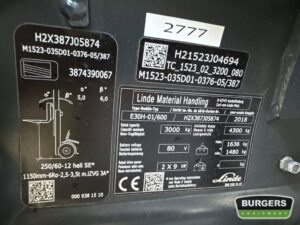 Linde E30H-01 600
